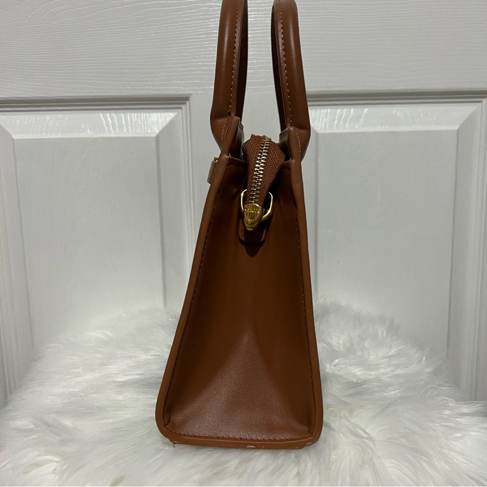 💗 Brown Patterned Handbag - Picture 4 of 12